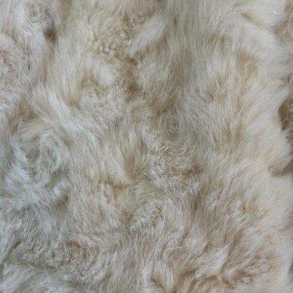 Zara Faux Fur Girls 13 14 Long Car Cream Coat Winter Outerwear Dressy - Picture 6 of 6